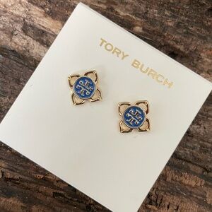 Tory Burch Logo Stud Earrings